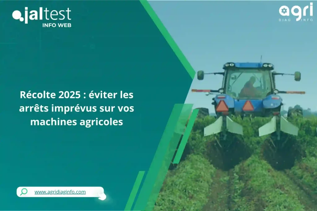 Arrêts imprévus machines agricoles