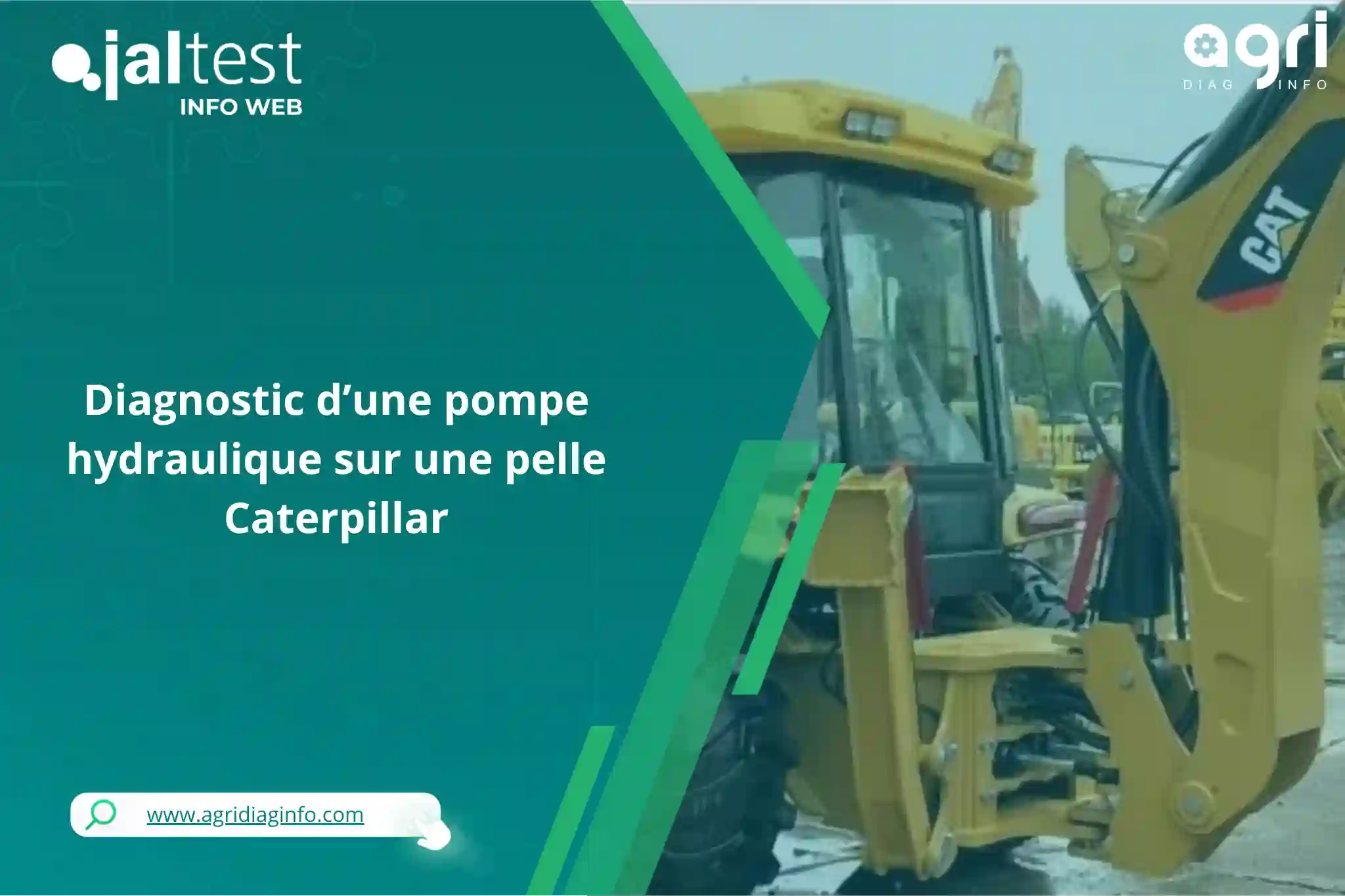 Diagnostic d’une pompe hydraulique sur une pelle Caterpillar