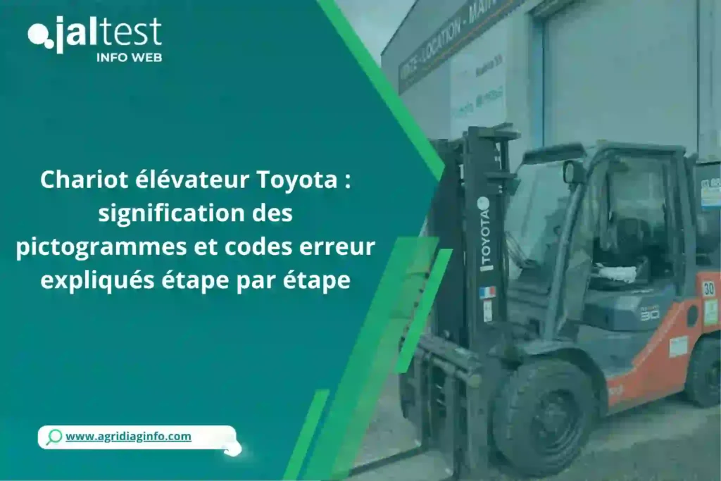 chariot élévateur Toyota pictogrammes codes erreur