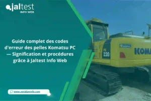 codes erreur Komatsu PC