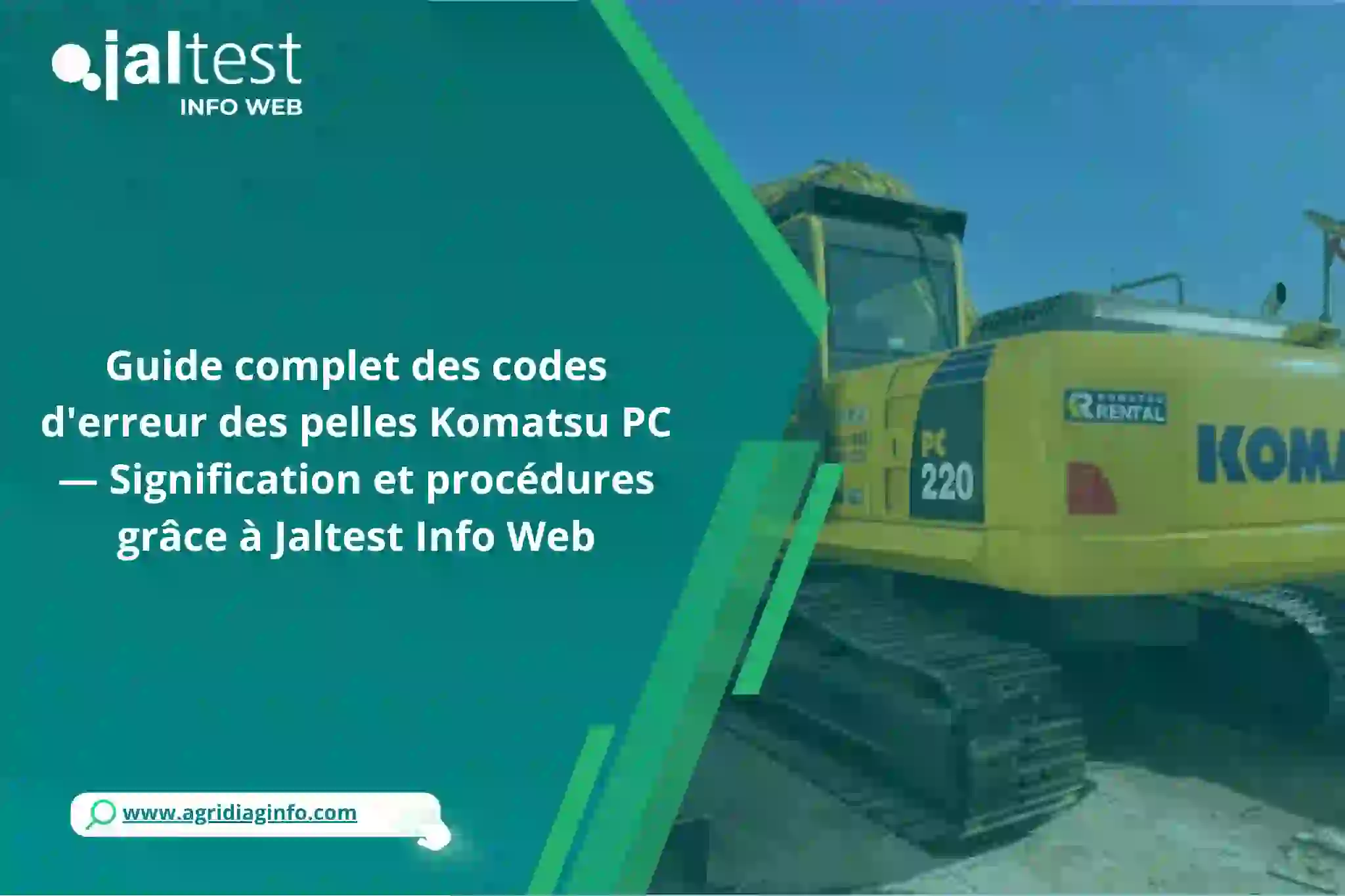 codes erreur Komatsu PC
